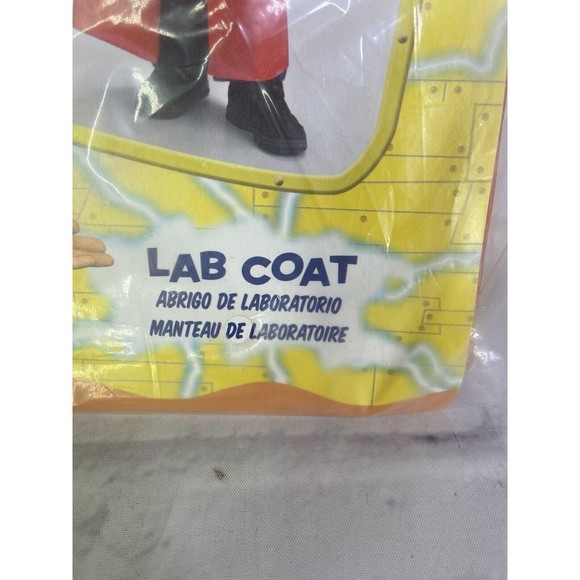 Nickelodeon JIMMY NEUTRON Lab Coat Child Halloween Costume Cosplay Red Size 7-10 - Picture 3 of 12
